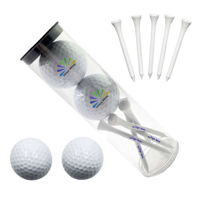 Promotional Golf Ball and Tee Tube Set