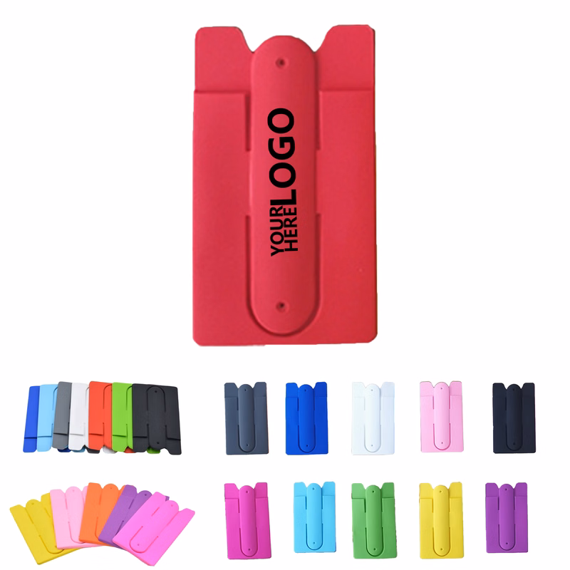 U-Shaped Silicone Phone Card Holder & Stand