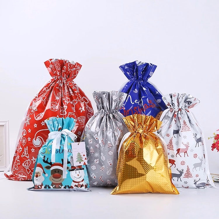 Christmas foil candy gift bag
