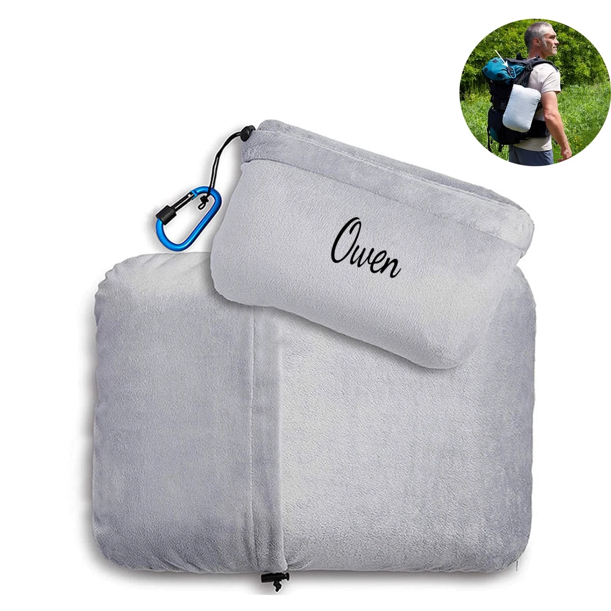 Compressible Memory Foam Travel Pillow 1