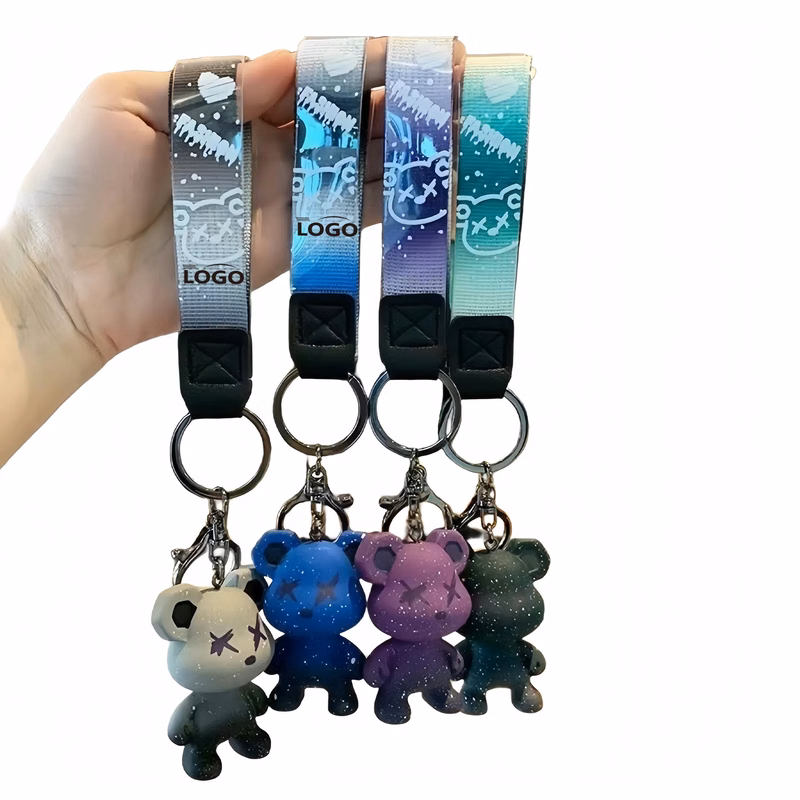 Starry Sky Bear Keychain