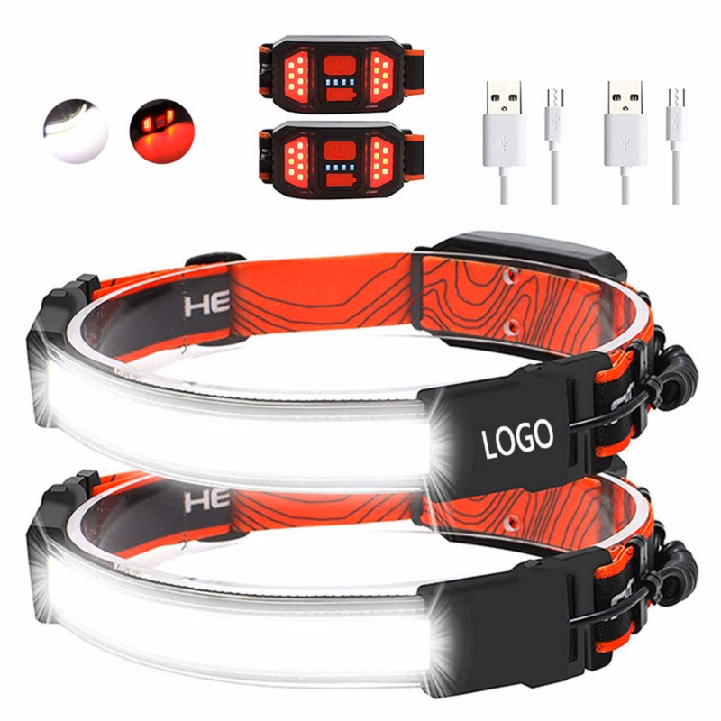 6 Modes LE 320014-2 Rechargeable IPX4 Waterproof Headlight Flashlight