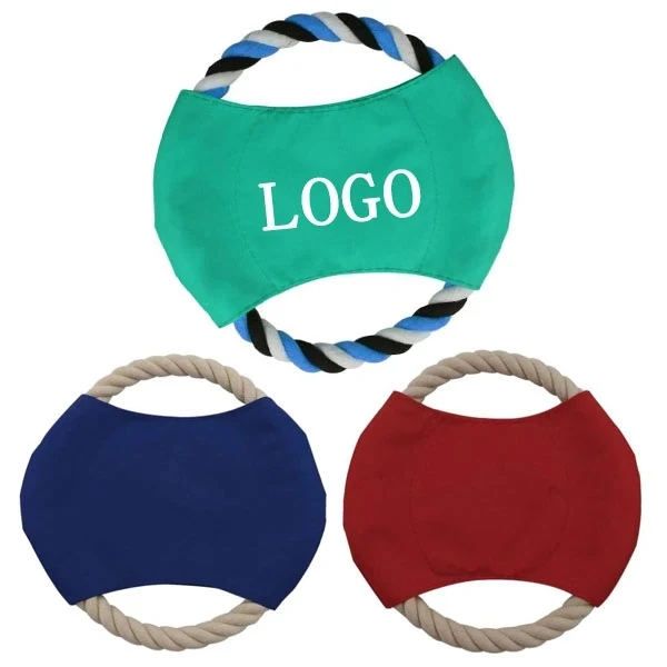 Custom Printed 7" Dog Rope Disc 1