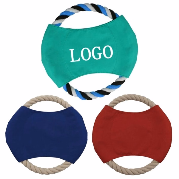 Custom Printed 7" Dog Rope Disc