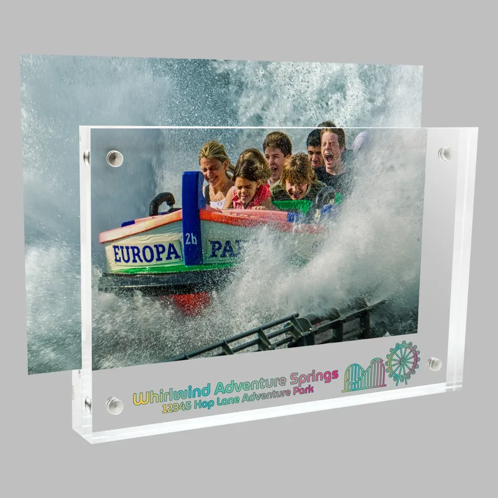 Custom UV color Acrylic Block Frames 1