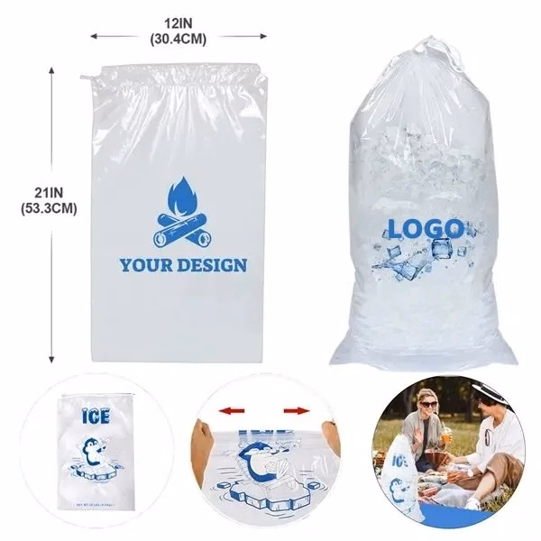 10 lb Drawstring Ice Bag
