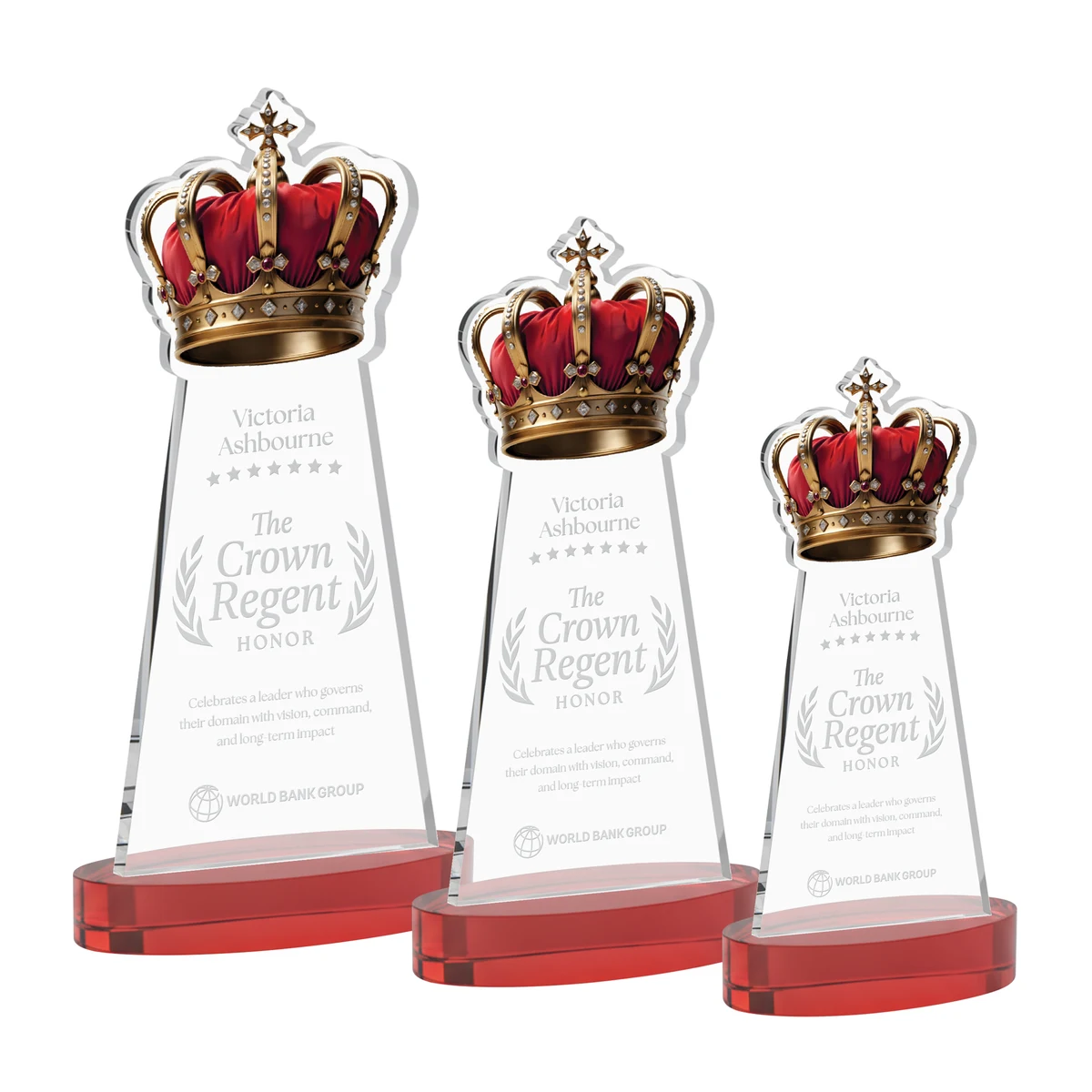 Crown Award on Alberton Base - Red 1
