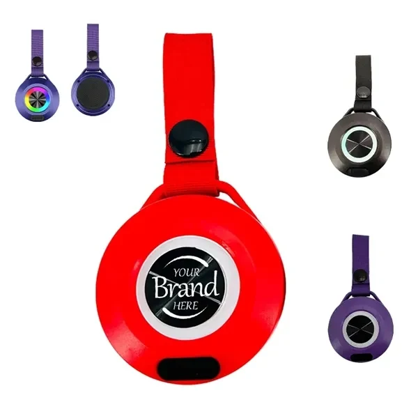 Custom Plastic Bluetooth Speaker With Lanyard — Waterproof Mini Audio Promo 1
