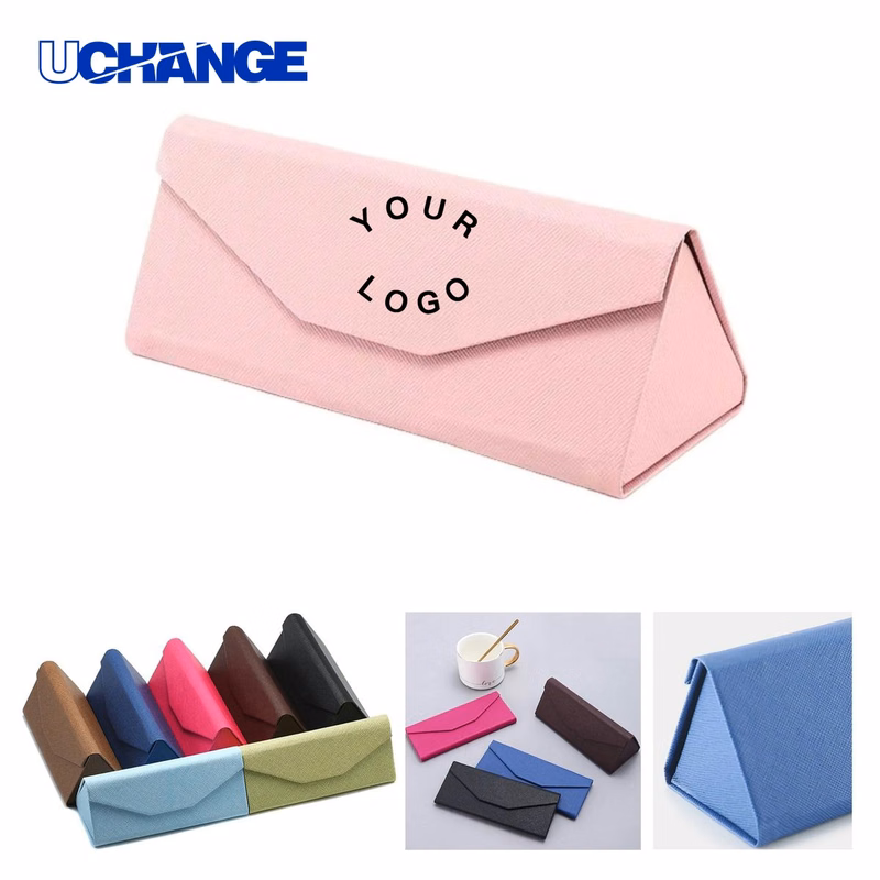 Metal Leather Hard Shell Eyeglass Case
