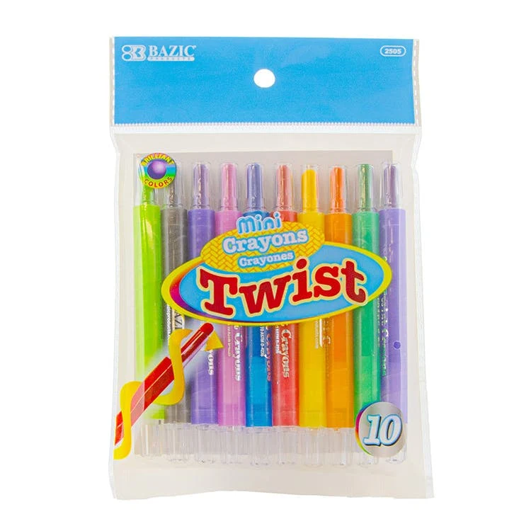 Mini Twist Crayons - 10 Colors 1