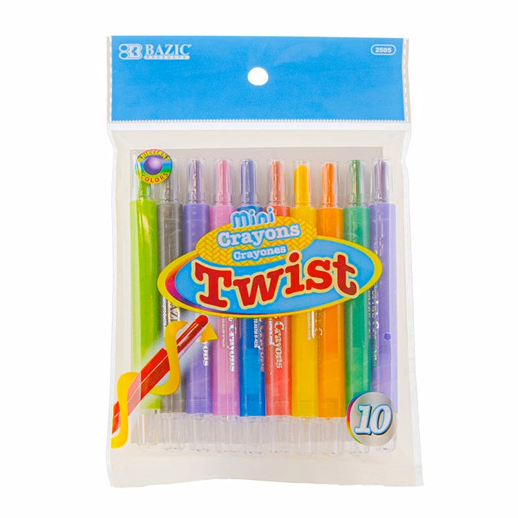 Mini Twist Crayons - 10 Colors