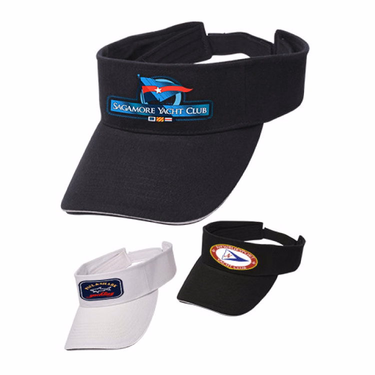 Solid Color Brushed Cotton Sandwich Visor