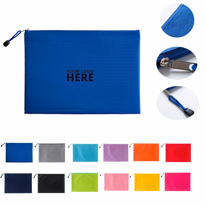 Football Pattern A4 Zipper File Bag