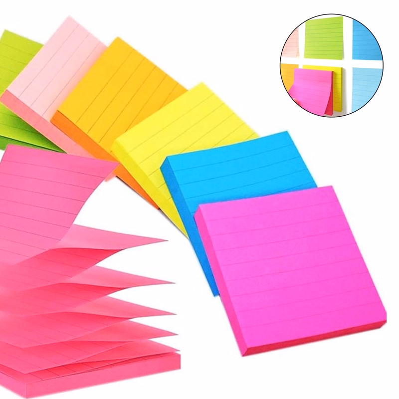 3x3 inch Bright Colors Self-Stick Pads
