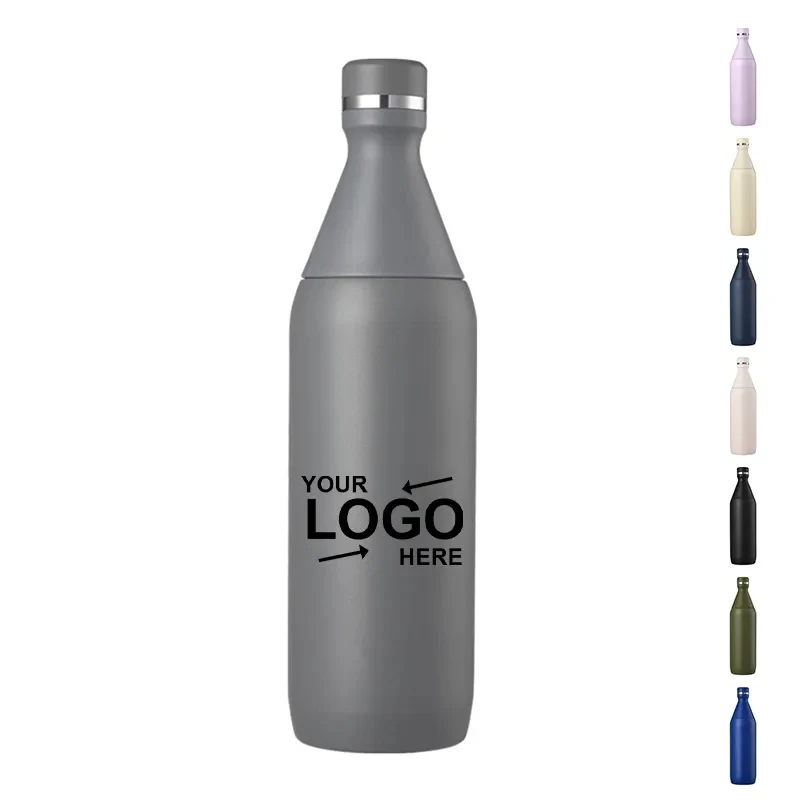 20Oz Stainless Steel Vacuum Flask, custom water bottle with logo imprint 1