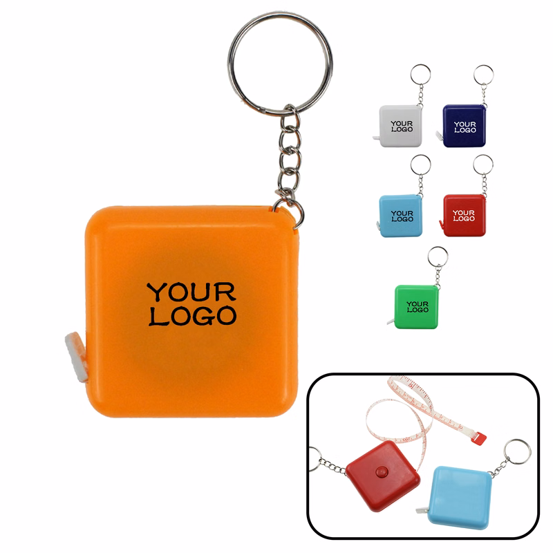 MOQ 20 PCS Custom Logo Tape Measure Keychain