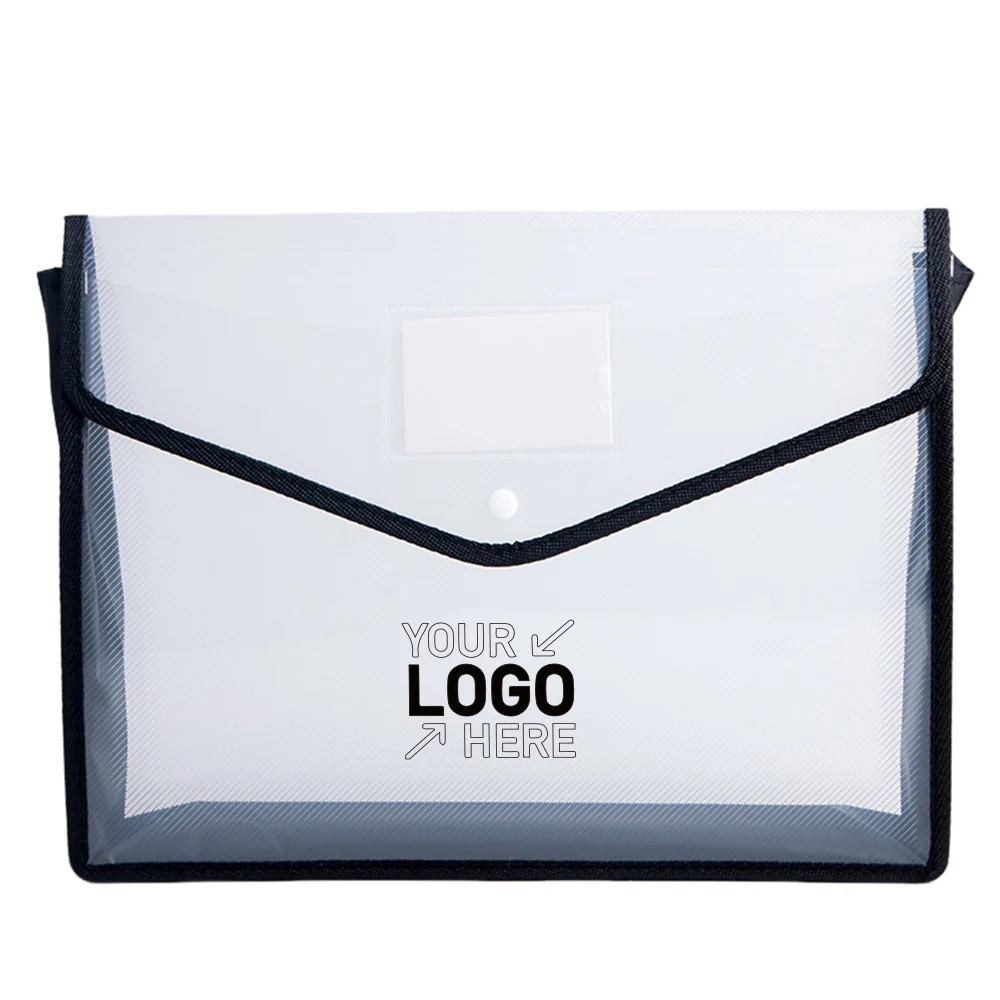 Transparent PP Snap Document Bag 1