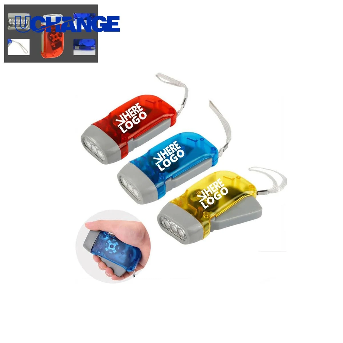 Eco-Friendly Hand Press Flashlight Tool 1