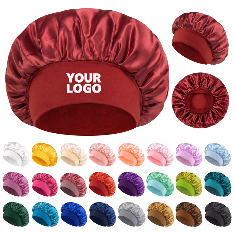 Wide Band Satin Sleep Bonnet