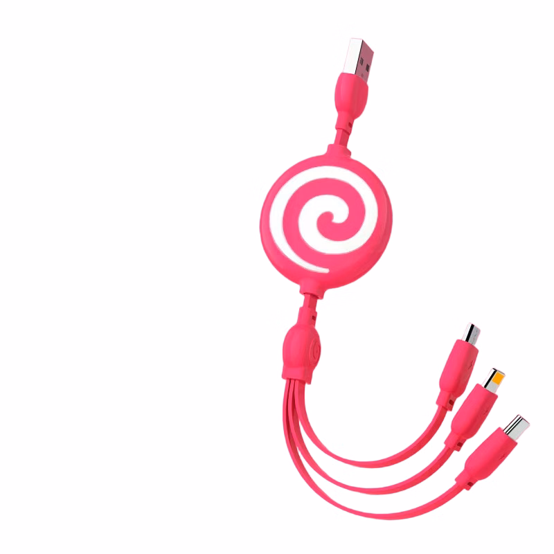 Lollipop Shape 3 in 1 Cable