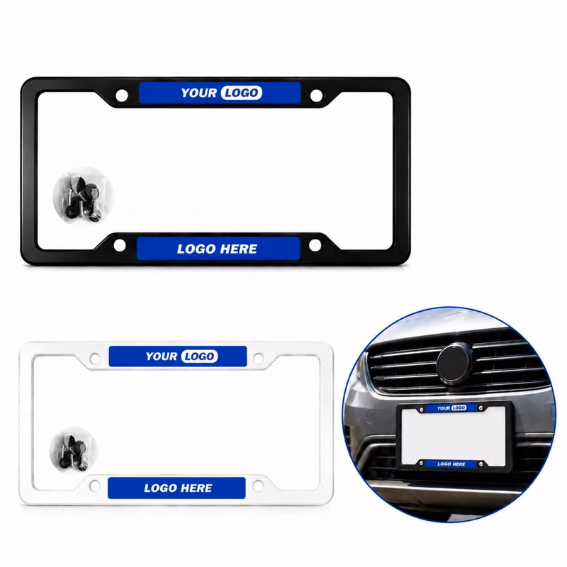 Aluminum American-Style License Plate Frame