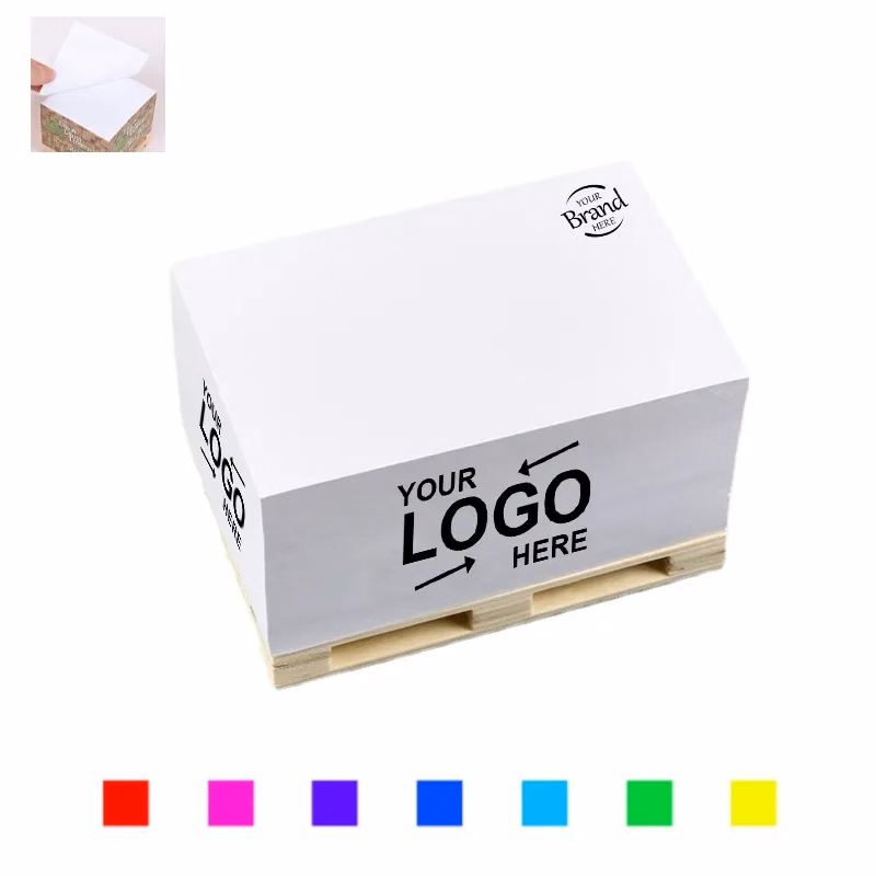 Self Adhesive Notepad With Wooden Pallet