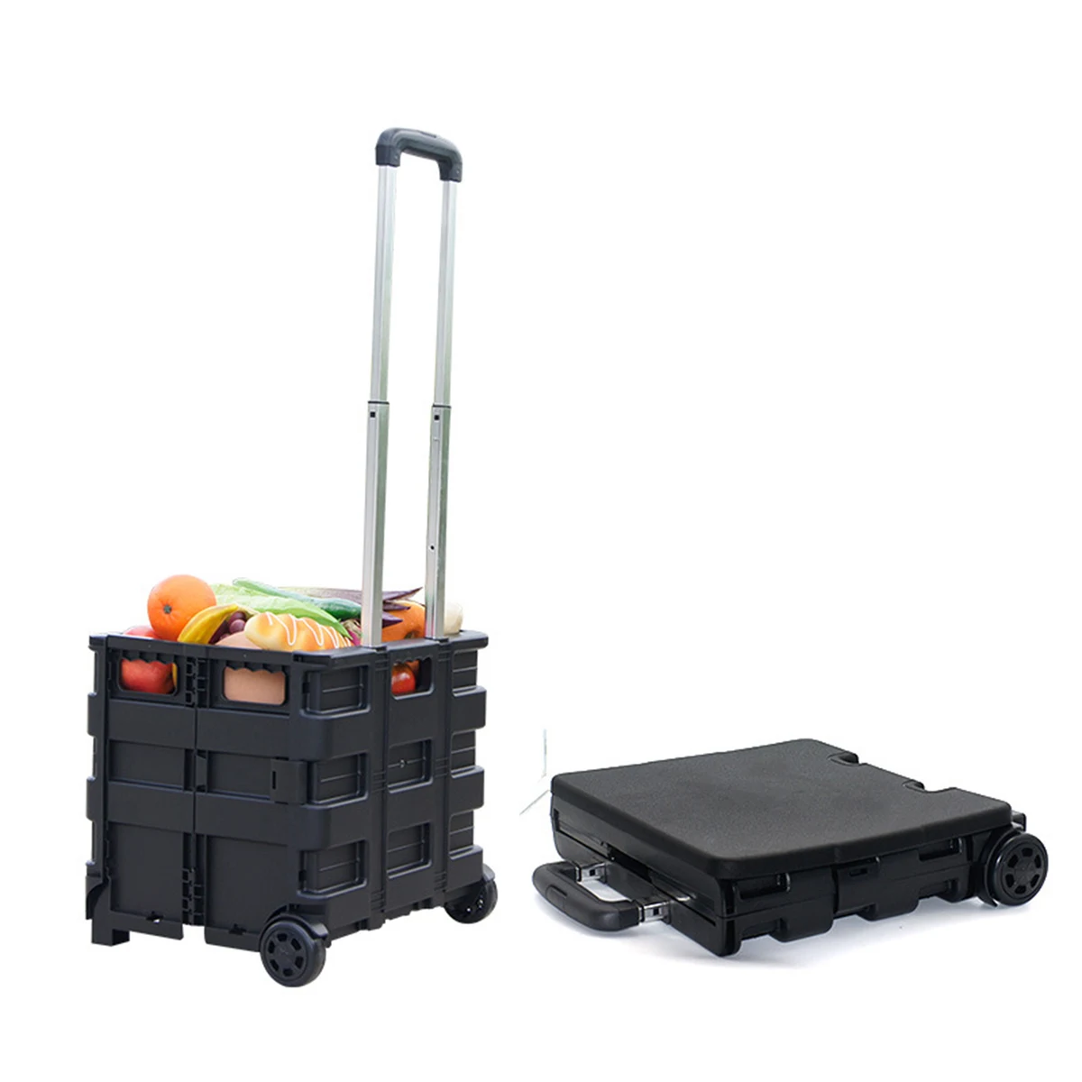 Collapsible Plastic Shopping Cart 1