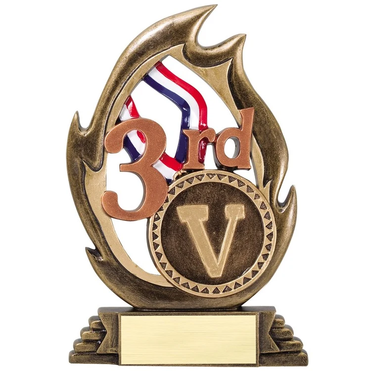 7 1/4" Tall Third Flame Series Award 1