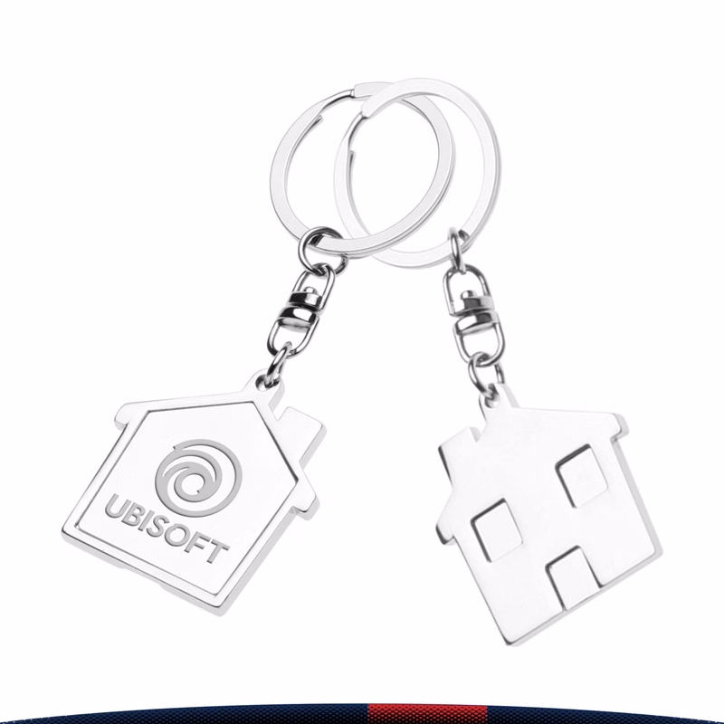 Quiki House Metal Keychains