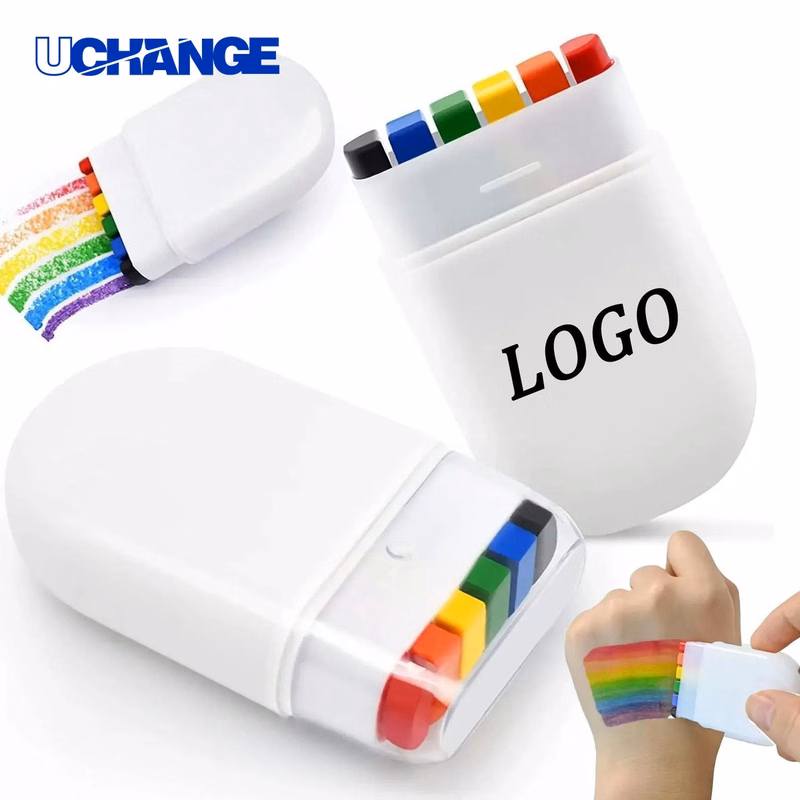 Rainbow Waterproof Face Painting Stick Makeup Crayon for Events & Festivals