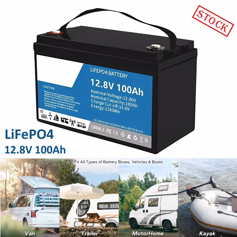 US STOCK -12V 100Ah LiFePO4 Battery