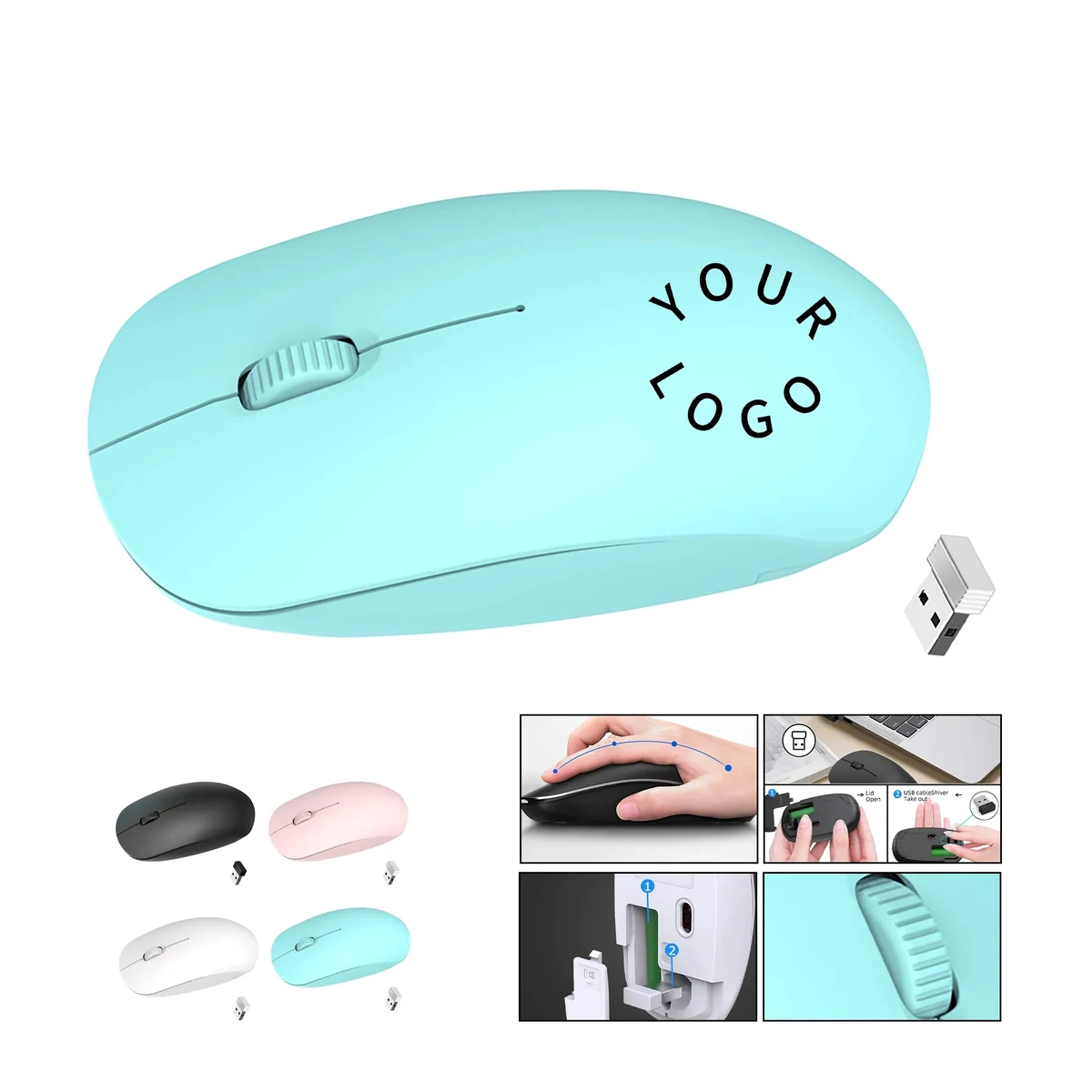 Wireless Optical Mouse with Receiver 1