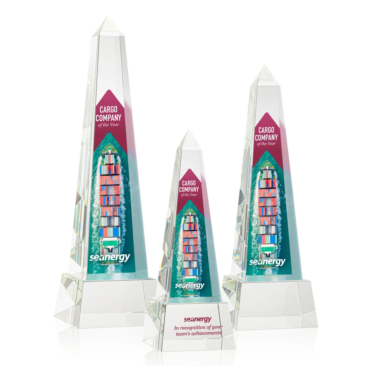 Master Obelisk VividPrint™ Award on Base - Clear 1