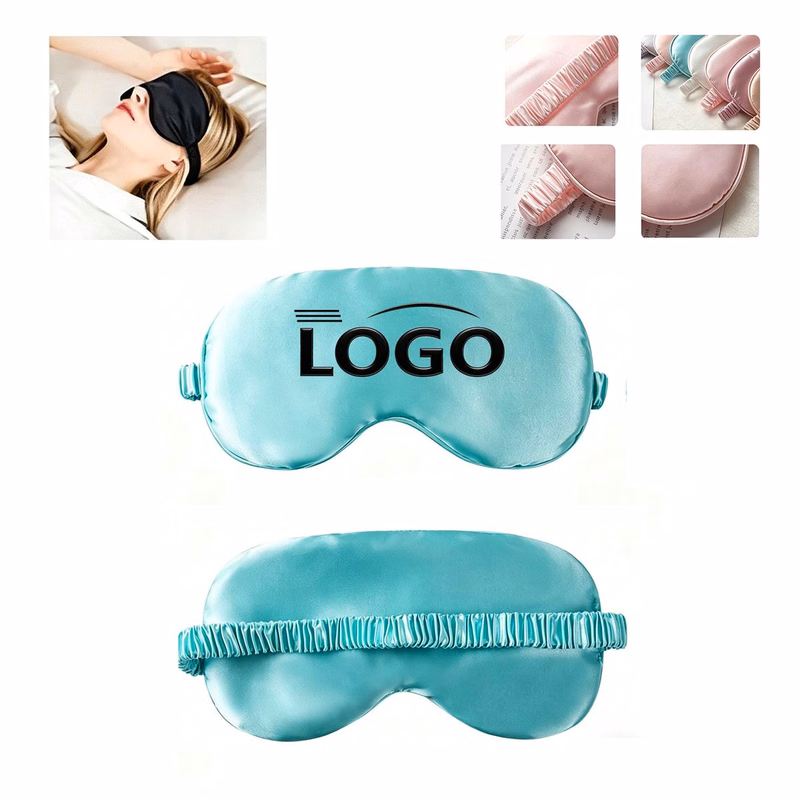 Custom Imitation Silk Eye Mask In Assorted Colors