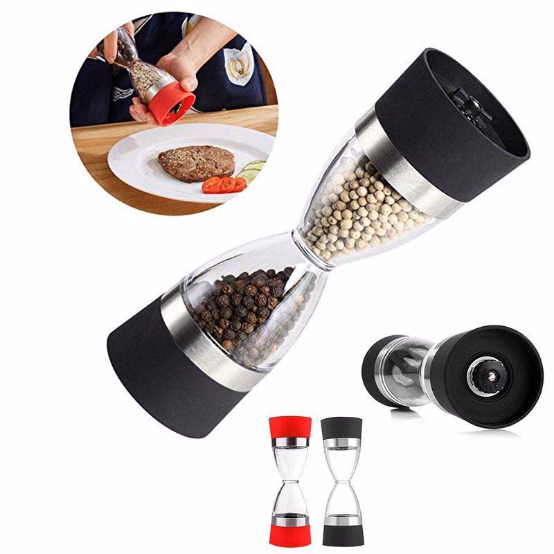 Hourglass Shape Double Head Pepper Grinder