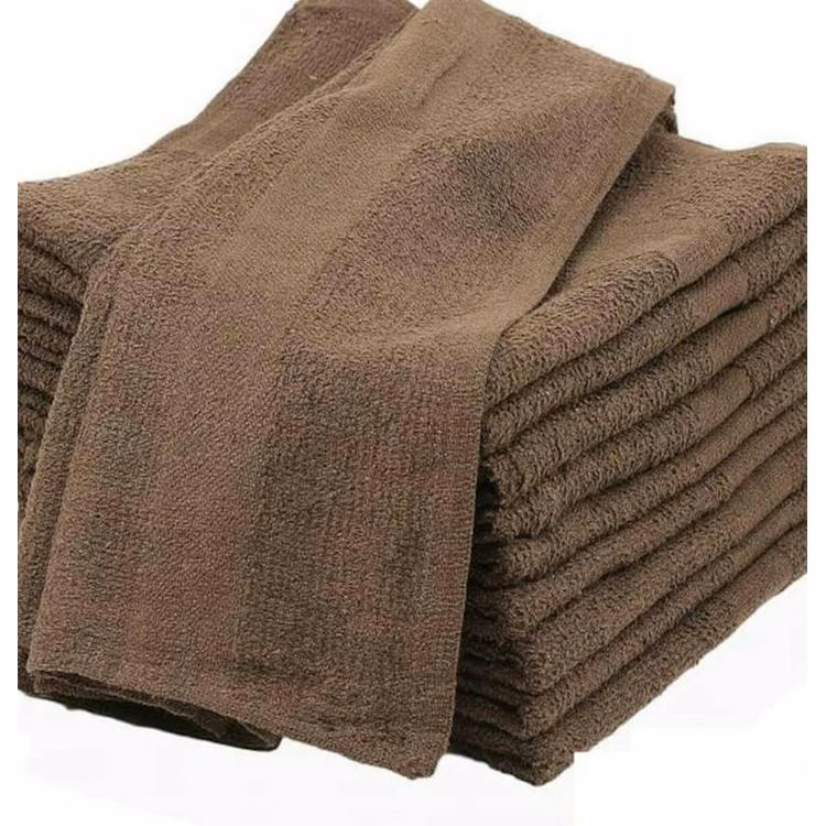 Wash Cloths - Brown 12x12"