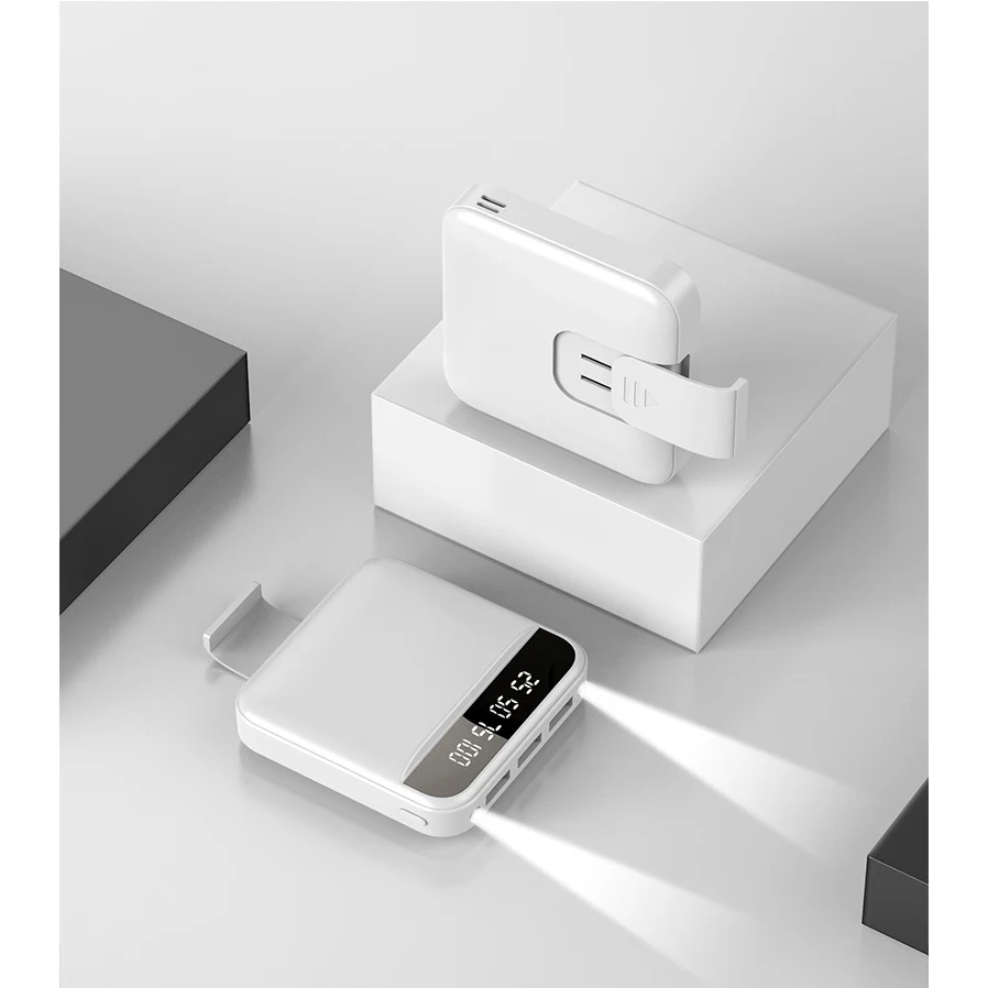 Three USB Outputs Smart Phone Mini Power Bank With Stand 1