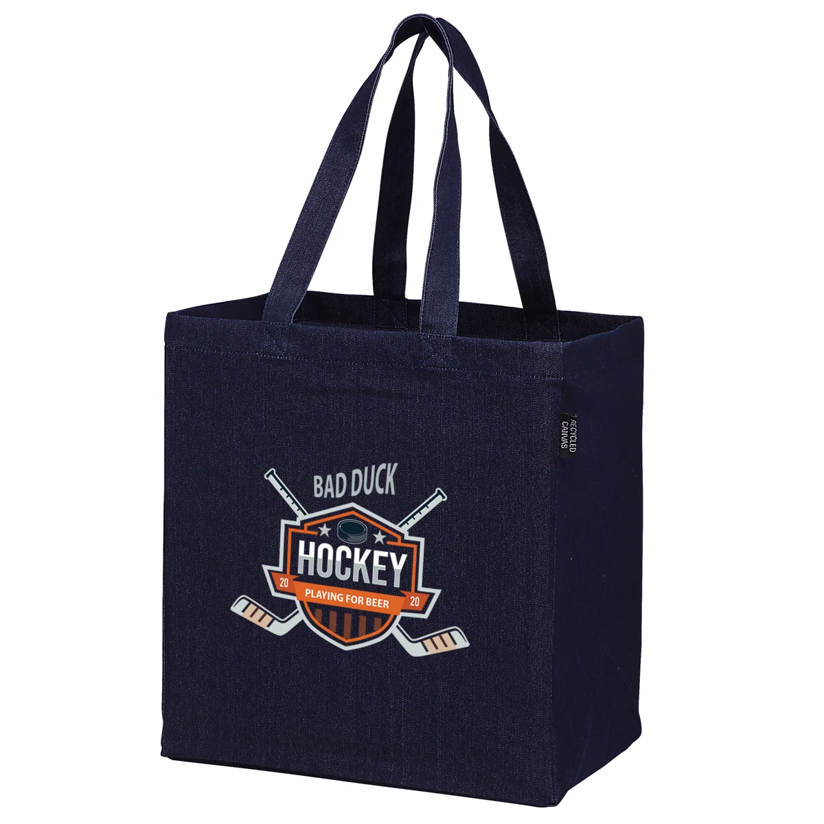 Recycled Denim Grocery Bag 1