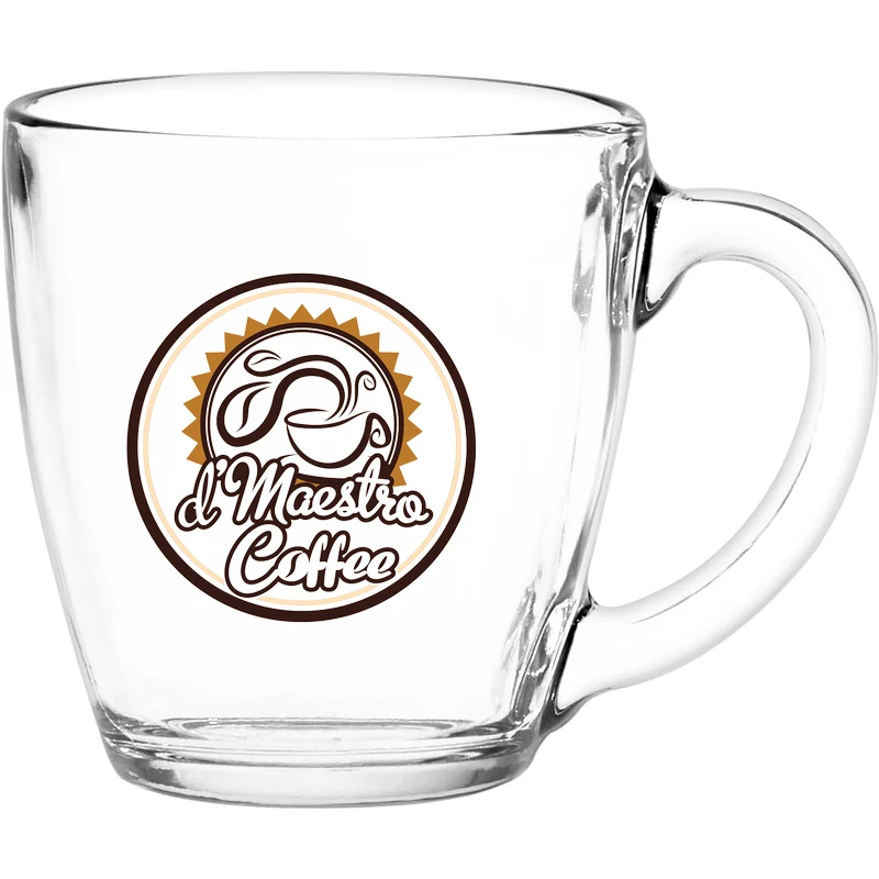 16 oz. Glass Bistro Coffee Mug 1