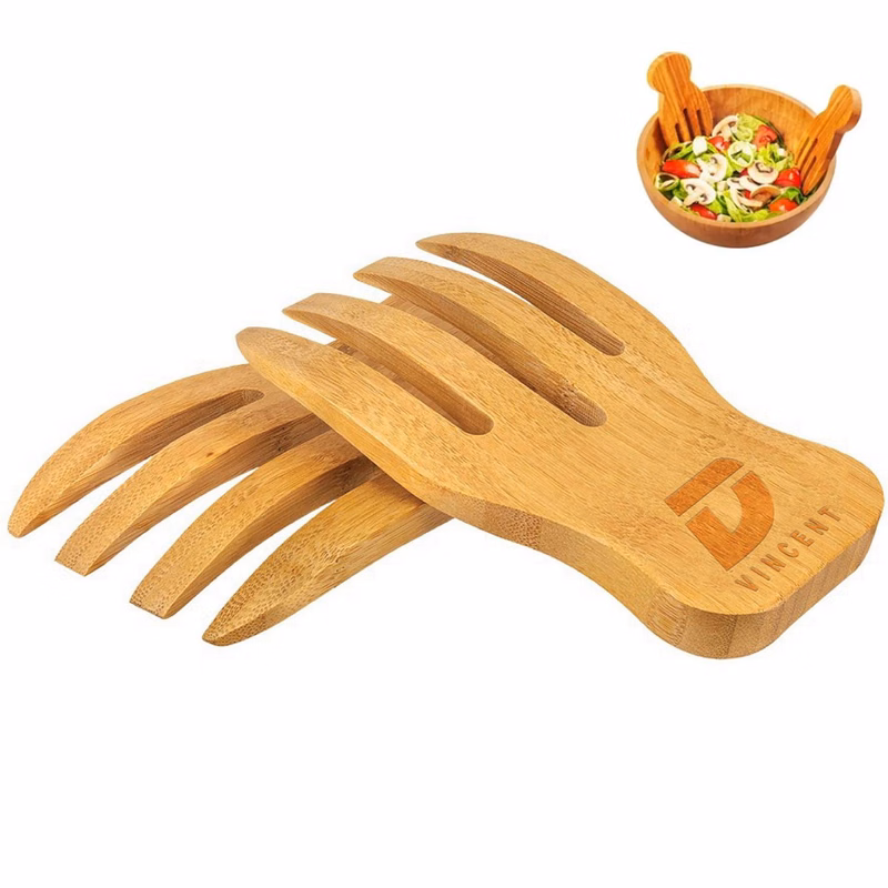 Wooden Salad Hands Set