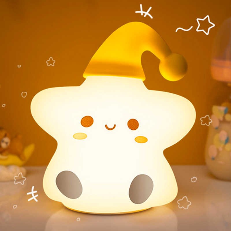 Tap Control Cute Star Design Night Light
