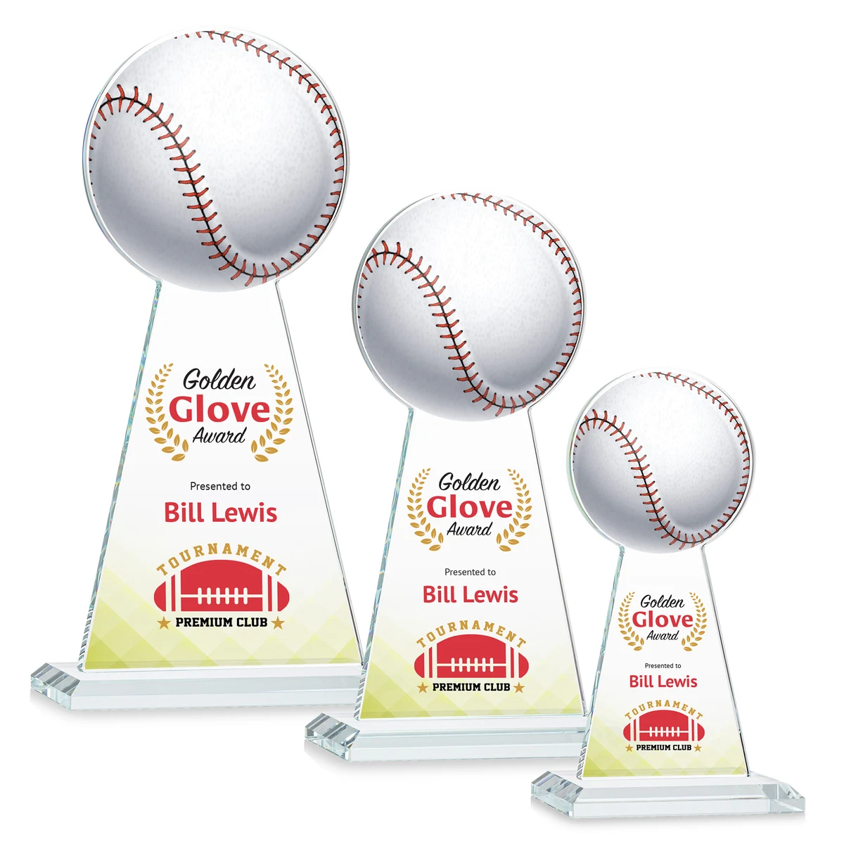Edenwood Baseball VividPrint™ Award - Clear 1