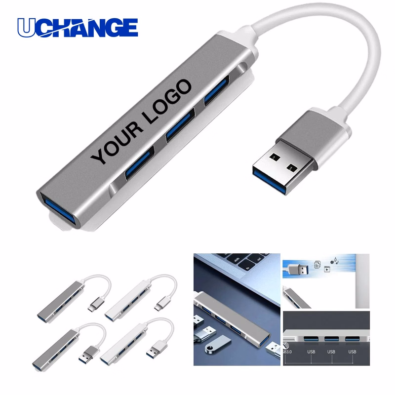 USB Adapter Hub with Laser Engraving
