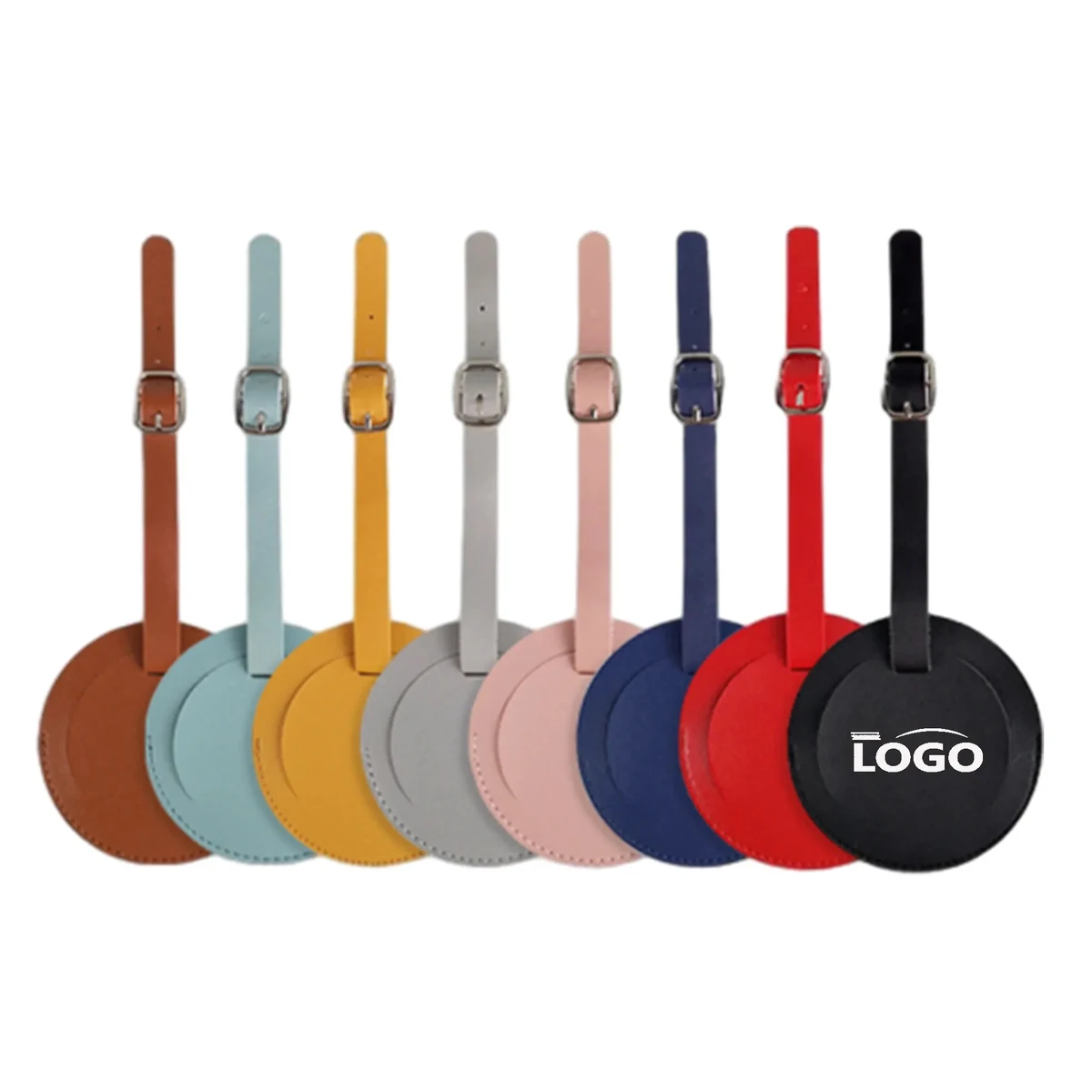 PU Round Luggage Tag MOQ 100PCS 1
