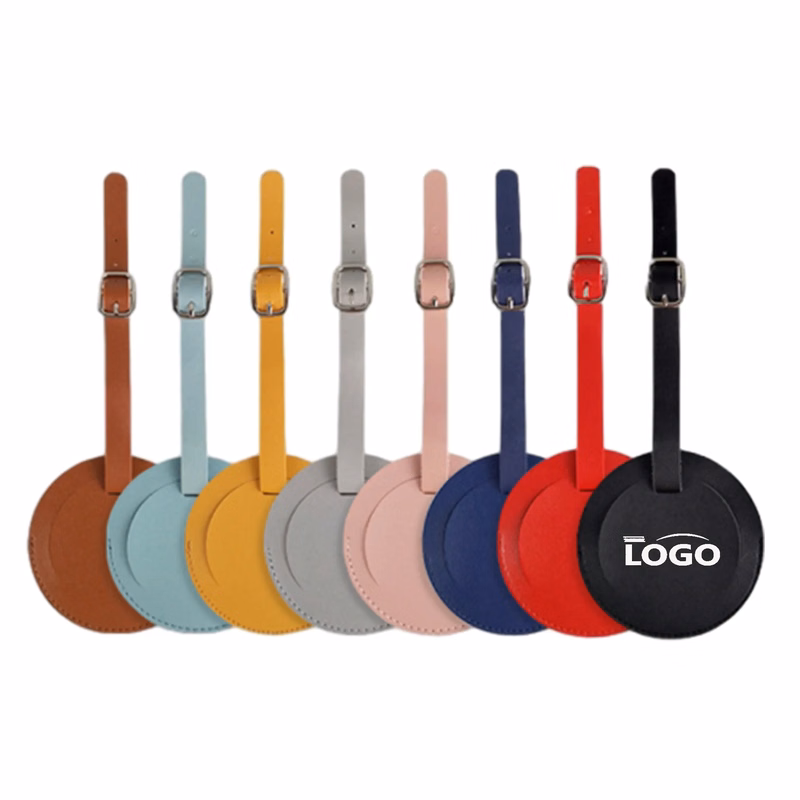 PU Round Luggage Tag MOQ 100PCS