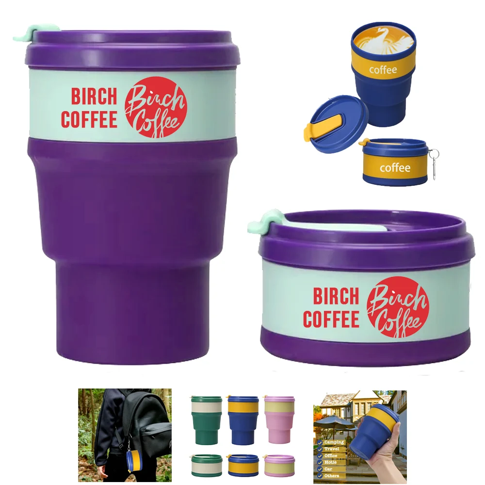 BirchFold Collapsible Mug, custom stadium cup with logo imprint 1