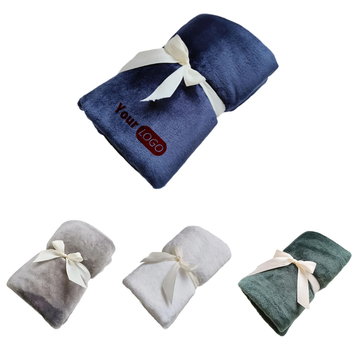 Solid Colored Flannel Blanket 1