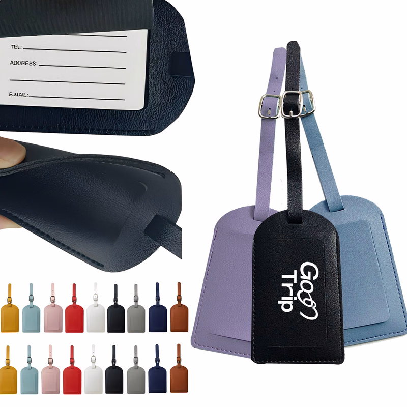 Thick Leather Luggage Tag