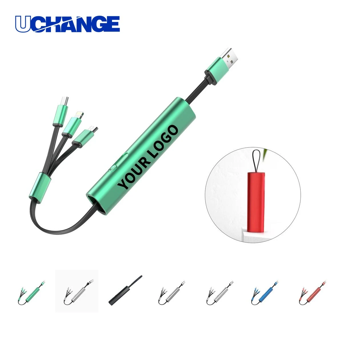 Metal Three In One Charging Cable 1