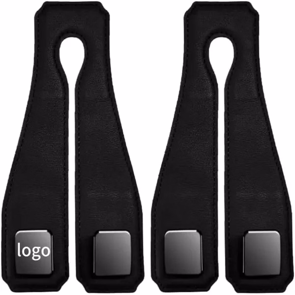 Custom Leather Headrest Hook With 360 Degree Rotation — Car Organization Auto Accessory